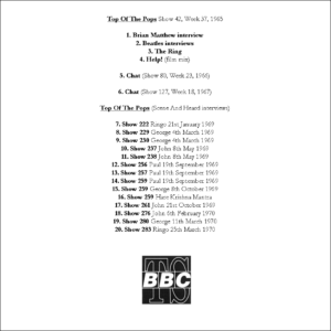 THE BEATLES - BBC ARCHIVES 2021 / 23 CD + 1 DVD SET ! - Image 24